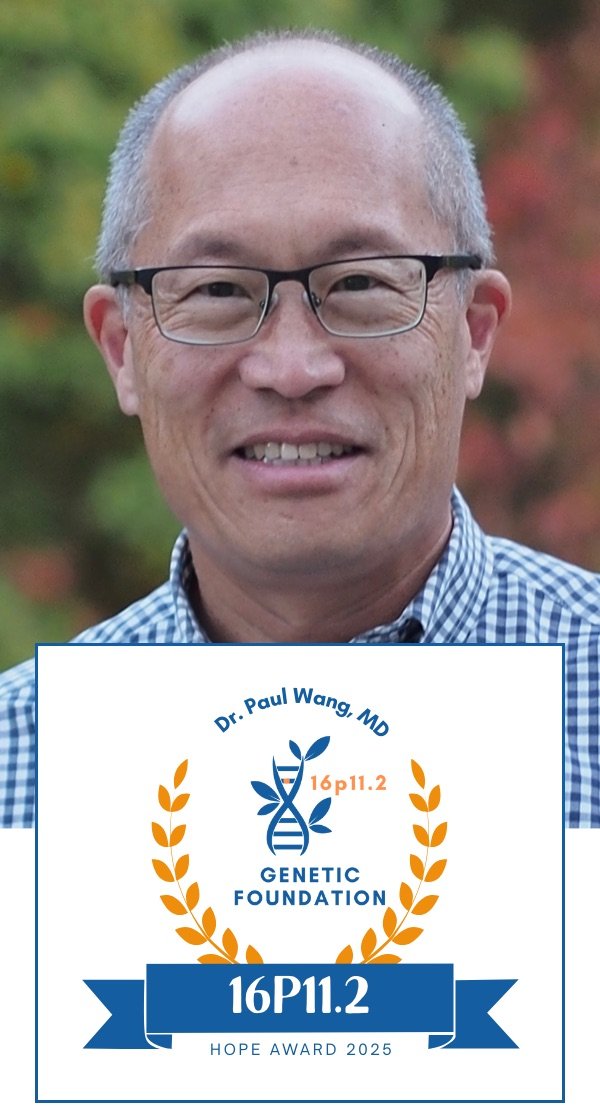 2025 Hope Award: Dr. Paul Wang Headshot of Dr. Paul Wang with 2025 Hope Award overlay